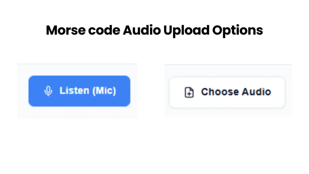 Morse Code Translator Audio Online Web-Based Decoder 1 Morse code Audio Upload Options